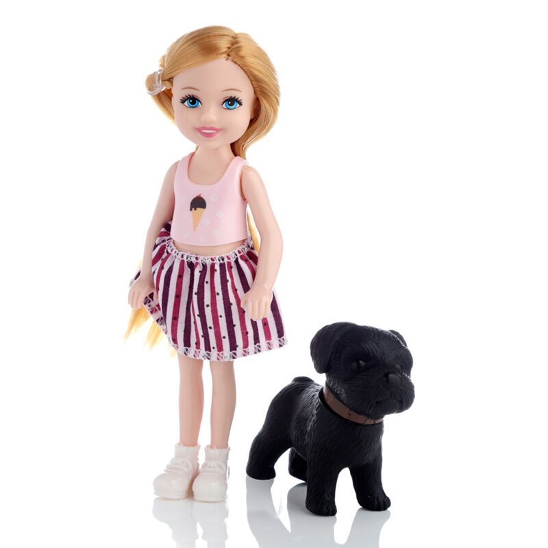 Poupée à habiller Sally avec accessoires pour chien