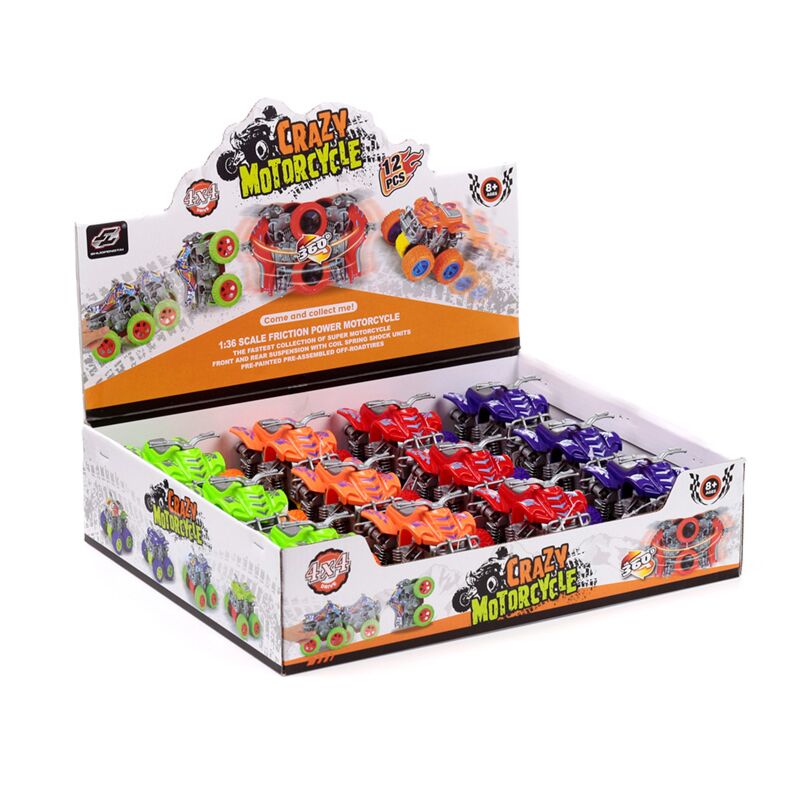 Quad bike 4x4, jouets d'action push-pull à friction