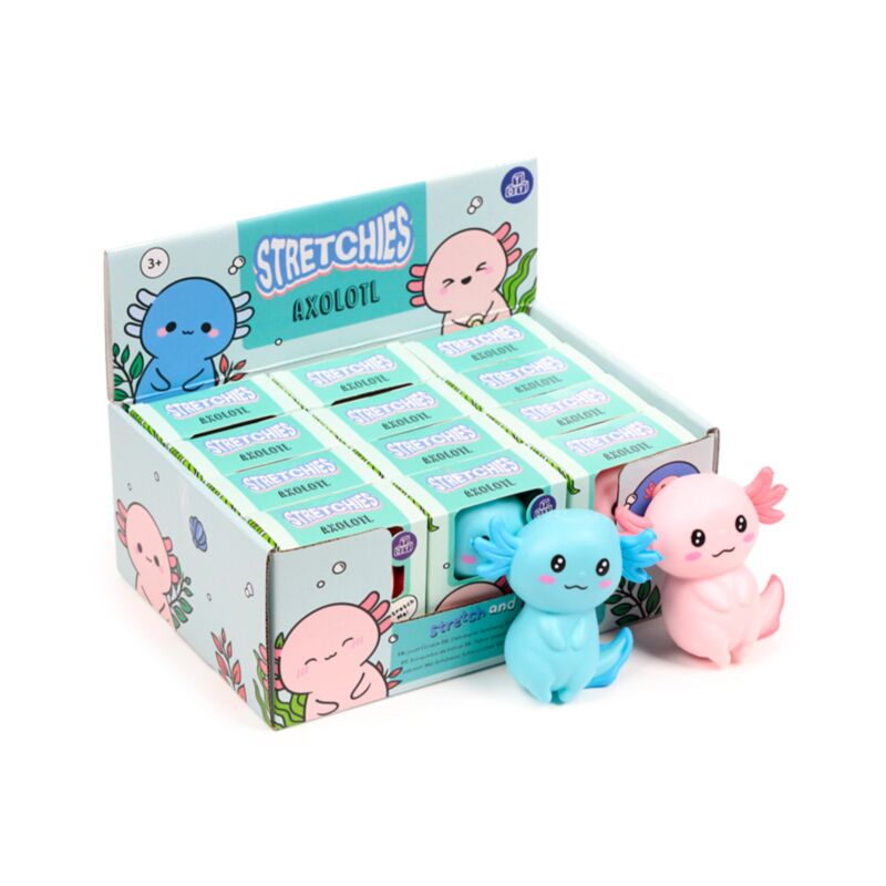 Axolotl, jouet à presser extensible