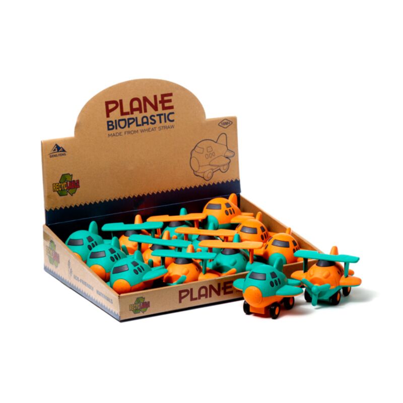 Jouet d'action avion en bioplastique