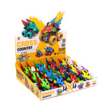 Jouets d'action de camion de cascade de tête de dragon hors route mené