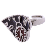 Bague d'humeur pour enfants avec animal, fleur de coléoptère
