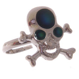 Bague d'humeur en os de crâne