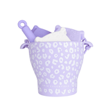 Léopard | ensemble de jeu de plage lilas