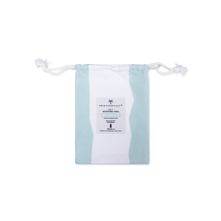 Le club de plage | serviette microfibre verte 180 x 90 cm
