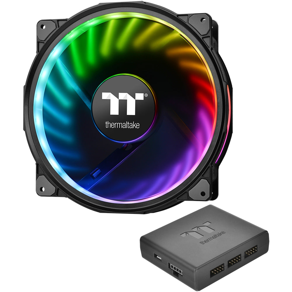 Thermaltake thermaltake riing plus 20 ventilateur de boîtier RVB LED
