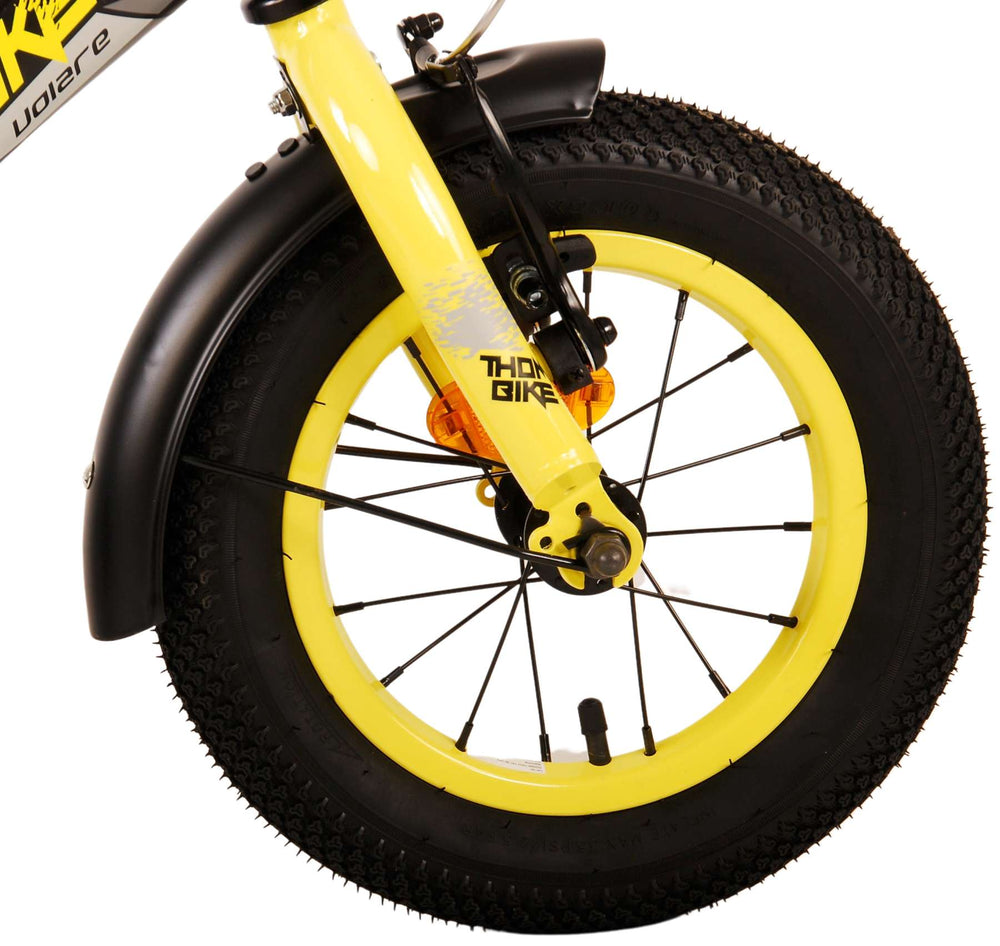 Volare Thombike Children's Bike - Boys - 12 pouces - Jaune noir