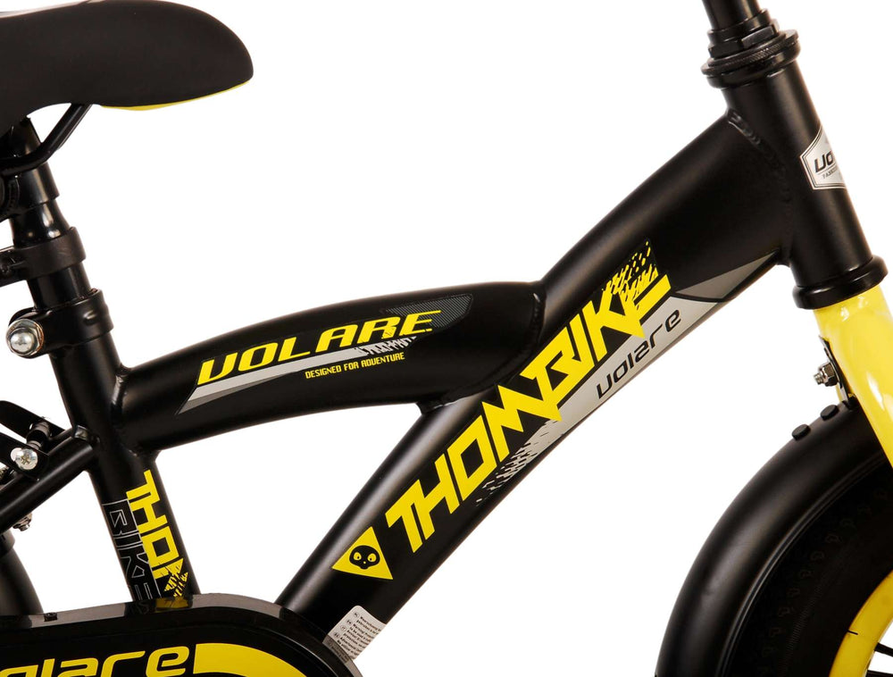 Volare Thombike Children's Bike - Boys - 12 pouces - Jaune noir
