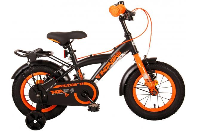 Volare Thombike Children's Bike - Boys - 12 pouces - Black Orange - deux freins à main