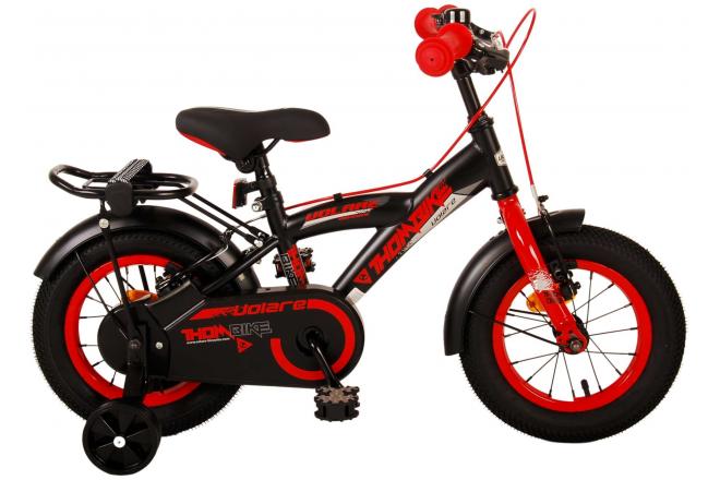 Volare Thombike Kinderfiets Jongens 12 inch Zwart Rood Twee Handremmen