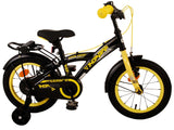 Volare Thombike Bike para niños Niños de 14 pulgadas Amarillo negro de dos manos frenos de mano