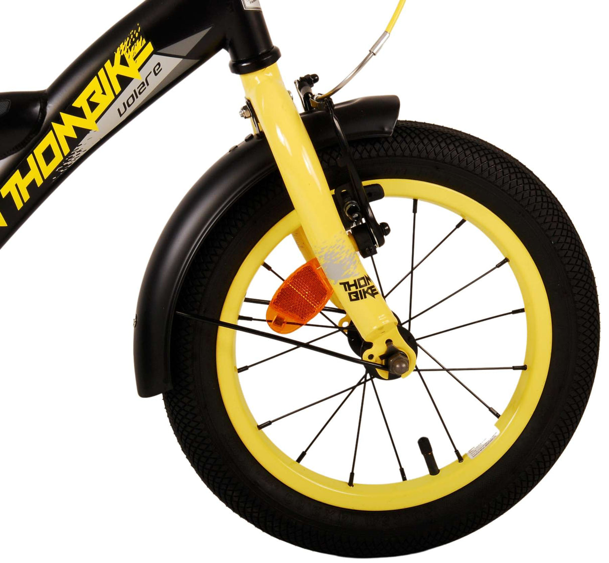 Volare Thombike Children's Bike Boys 14 -calowy czarny żółty żółty