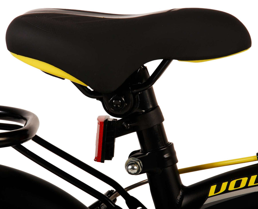 Volare Thombike Children's Bike Boys 14 pouces Black Jaune à deux mains Freins