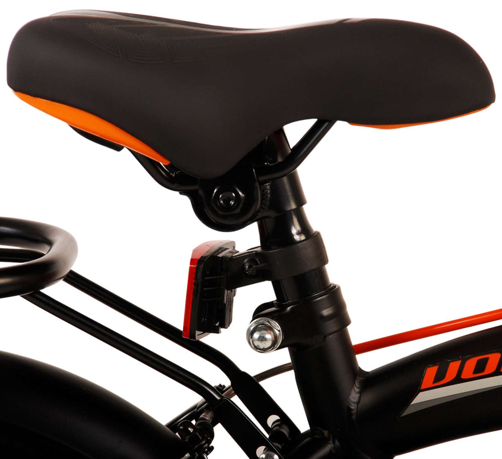 Volare Thombike Children's Bike Boys 14 pouces Black Orange Two Hand freins
