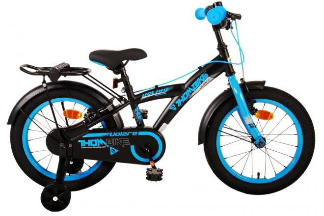 Vélo enfant Volare Thombike - Garçons - 16 pouces - Noir Bleu - Deux freins à main