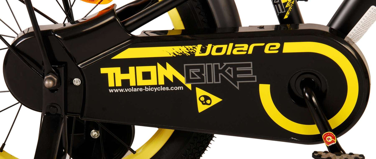 Volare Thombike Children's Bicycle - Boys - 16 pouces - Jaune noir