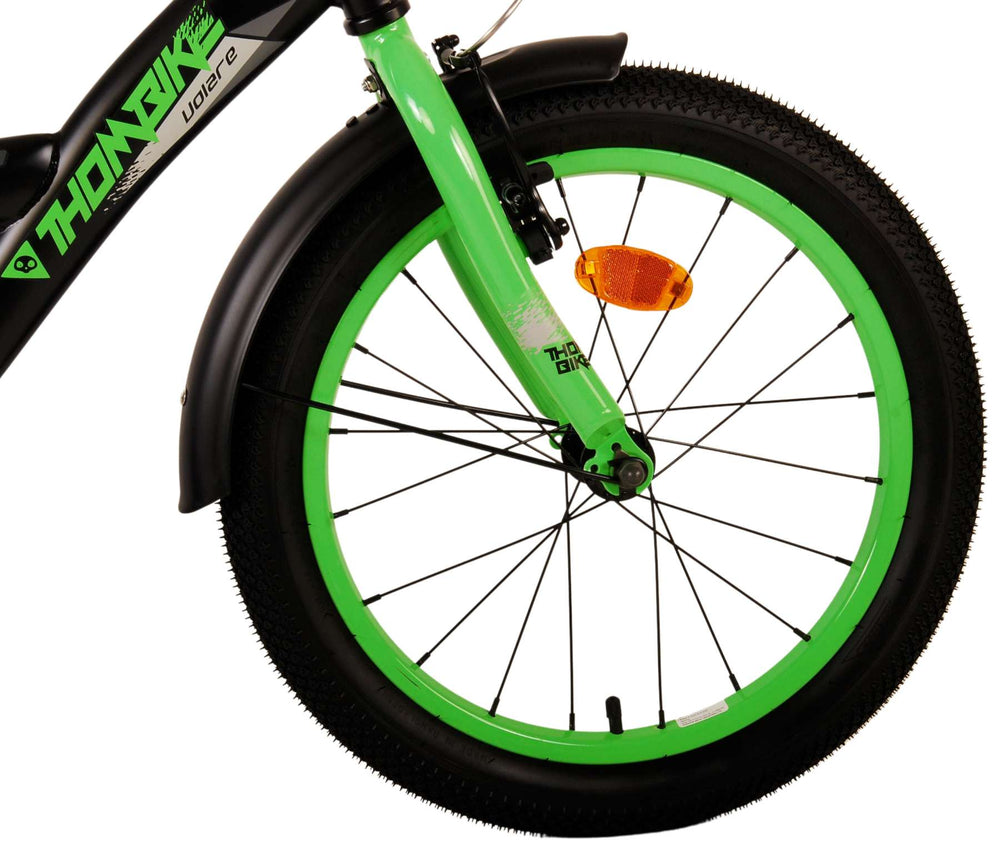 Volare Thombike Children's Bike Boys 18 pouces vert noir