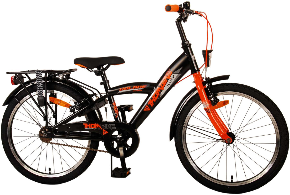 Volare Thombike Kinderfiets Jongens 20 inch Zwart Oranje Twee Handremmen