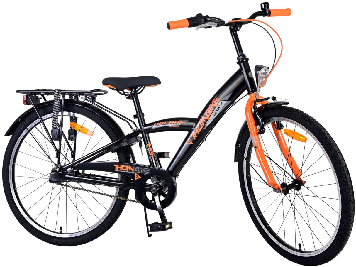 Volare Thombike Children's Bike Boys 24 pouces Black Orange 3 Gears