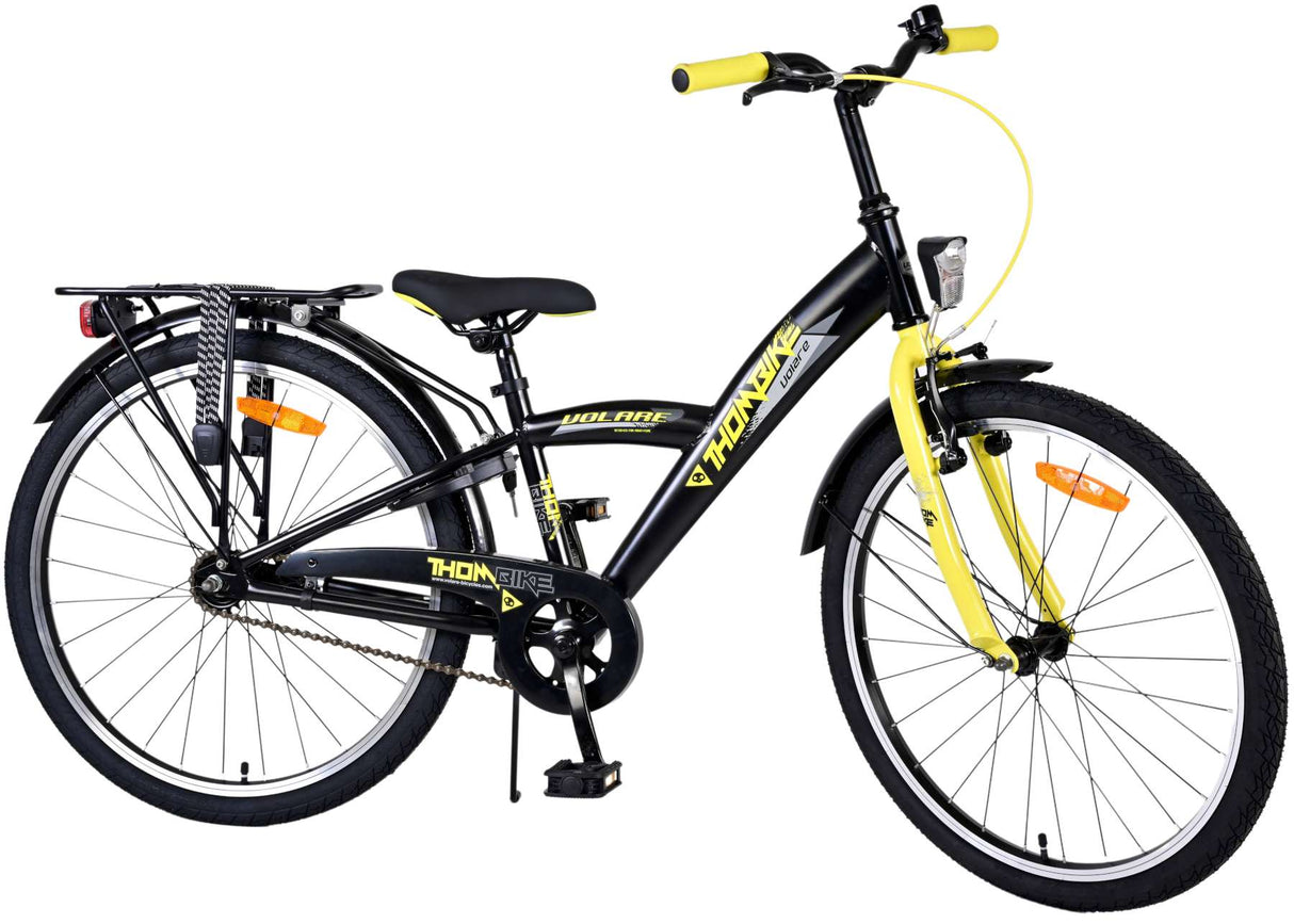 Volare Thombike Kinderrad Jungen 24 Zoll schwarz gelb