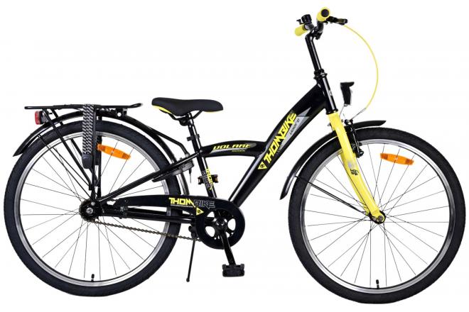 Volare Thombike Kinderrad Jungen 24 Zoll schwarz gelb