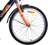 Volare Thombike Børns cykeldrenge 24 tommer sort orange 3 gear