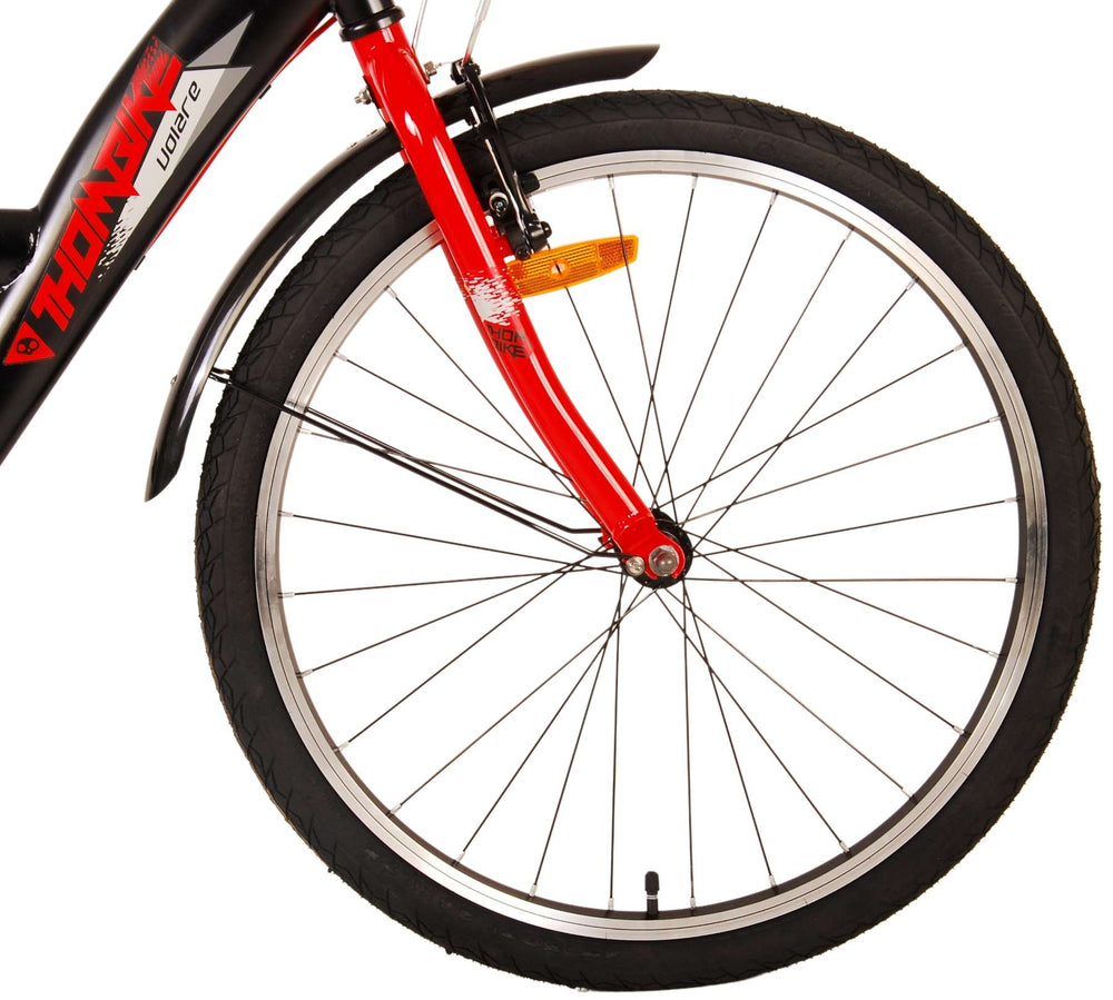 Volare Thombike Children's Bike - Boys - 24 pouces - Black Red - deux freins à main