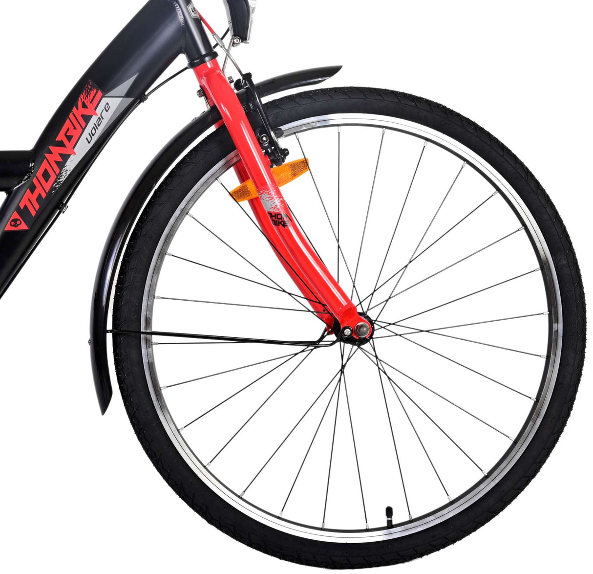 Volare Thombike Children's Bike Boys 26 Inch Black Red 3 Gears