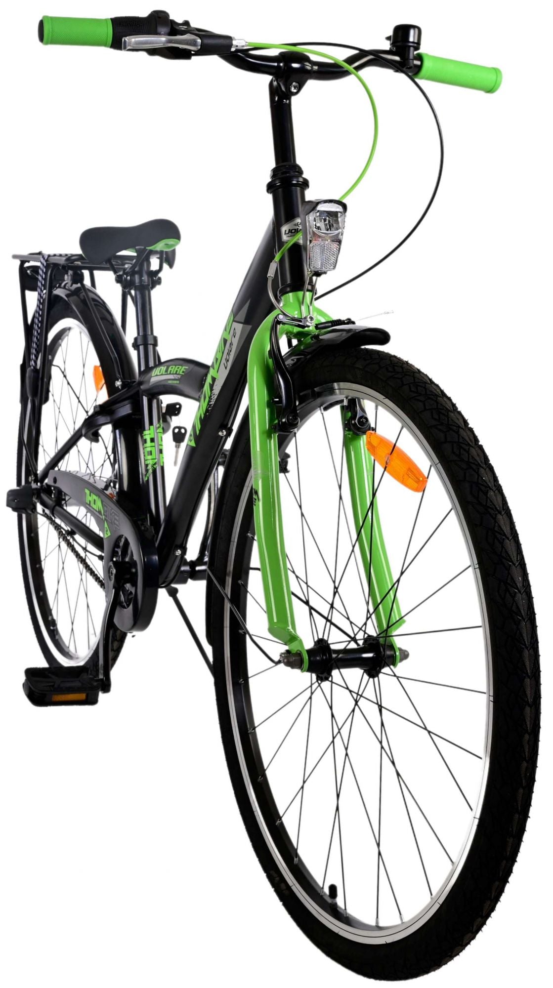 Volare Thombike Children's Bike Boys 26 pouces Black Green 3 Gears