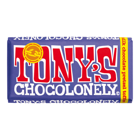 Tony's Chocolonely Bar Bretzel au lait noir caramel (15x 180gr)