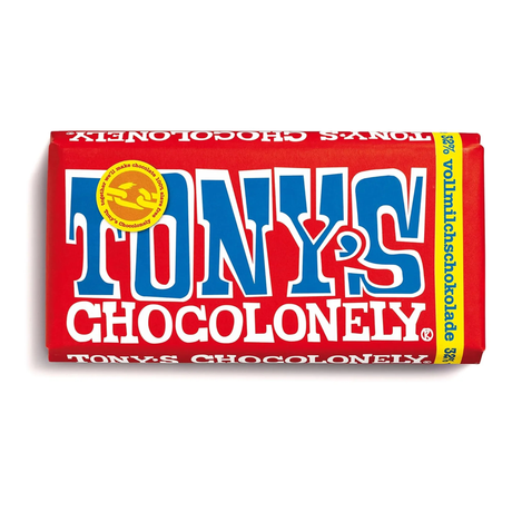 Tony's chocolonely barre de chocolat au lait (15x 180gr)