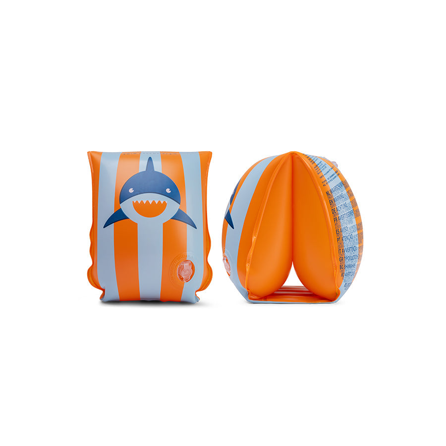 Requin tropical | brassards de natation bleu orange 2-6 ans