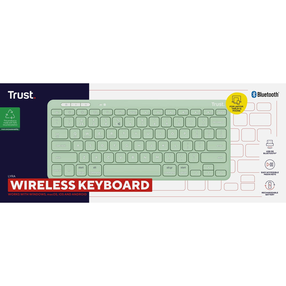 Faites confiance au clavier sans fil compact Lyra compact