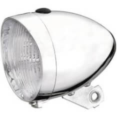 Union Headlight Un - 4900 Retro Batterie Chrome Oem