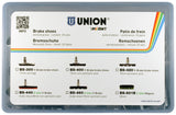 Marwi union jeu de plaquettes de frein à disque bs-460 v-brake 75mm (25pr)