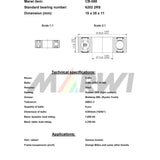 Union roulement à billes roulement à billes CB-088 15x35x11
