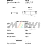 Roulement à billes Marwi CB-138 MR215317 21,5x31x7