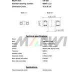 Marwi roulement à billes union max CB-438 6000V LLU 10x26x8