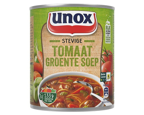 Boîte de soupe aux légumes Tom robuste Unox (6x 0,8 litre)