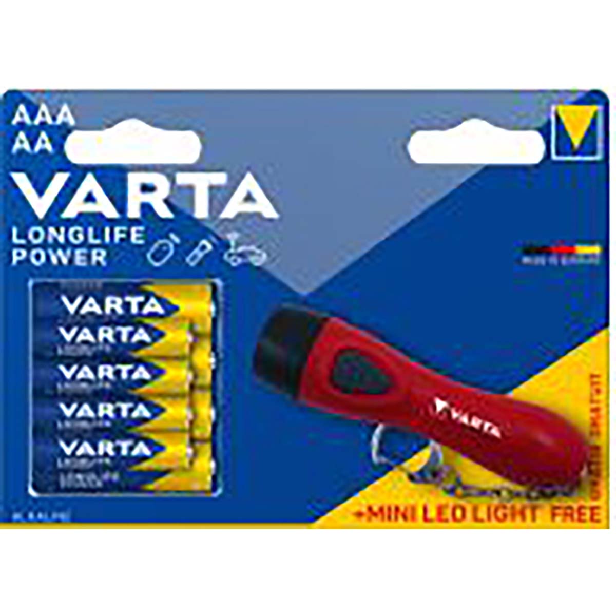 Varta batt va lr6 lr03 4 aa + 4 aaa m mini lumière led