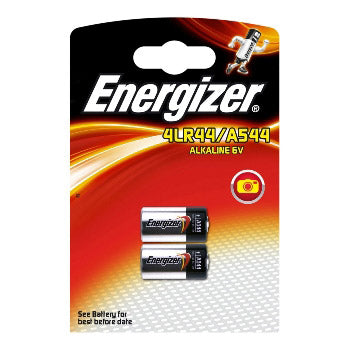 Energizer alcalin 6v 4lr44 a544 blister 2 pièces