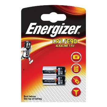 Energizer alcalin 1,5v lr1 e90 blister 2 pièces