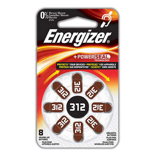 Enerdis Energizer Pr41 312 Hoeard. Batt. Blister 1.4 V 8 pièces