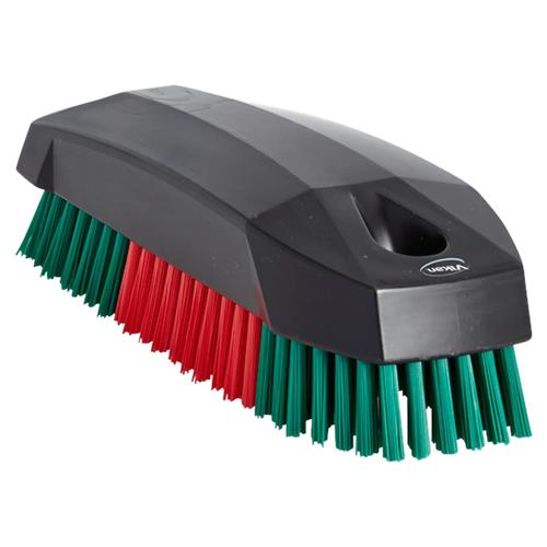 Vikan brosse à ongles dure vts 118 mm rouge vert
