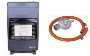 Volteno gasoven 1500 2800 4200 met slang en vouwverminderaar