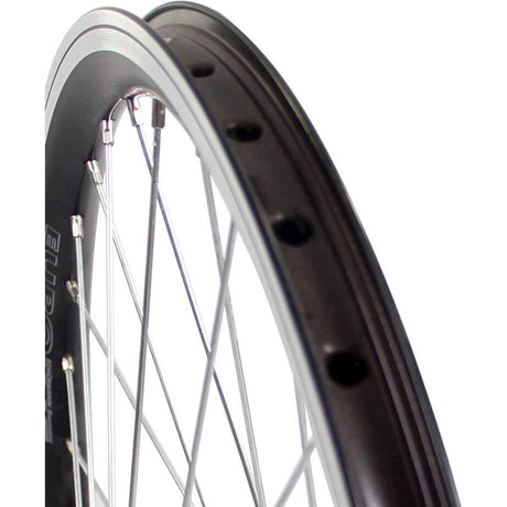 Roue avant Roland 24 x 1,75 fixe aluminium profil V noir zinc spk