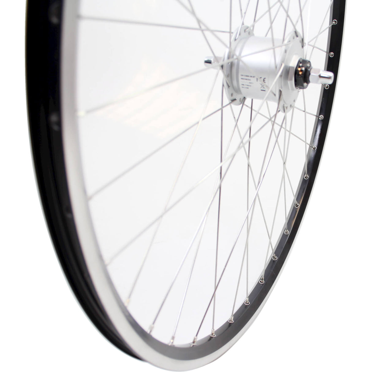 Front wheel 28 Naafdyn DH3N31 ZAC2000 black stainless steel SPK