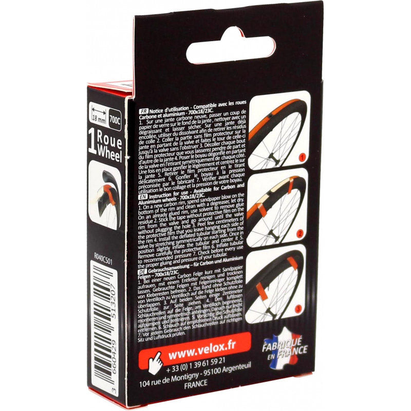 Fond de jante Velox jantex 18mm tube double face 1 roue