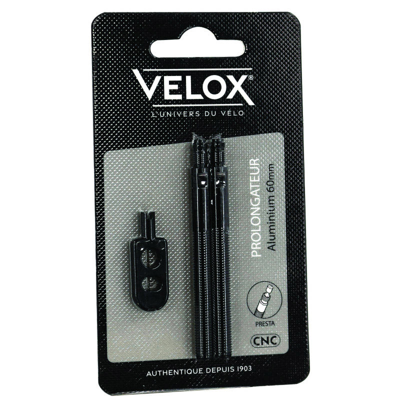 Rallonge de valve Velox 60mm à moitié vissée (2pcs)