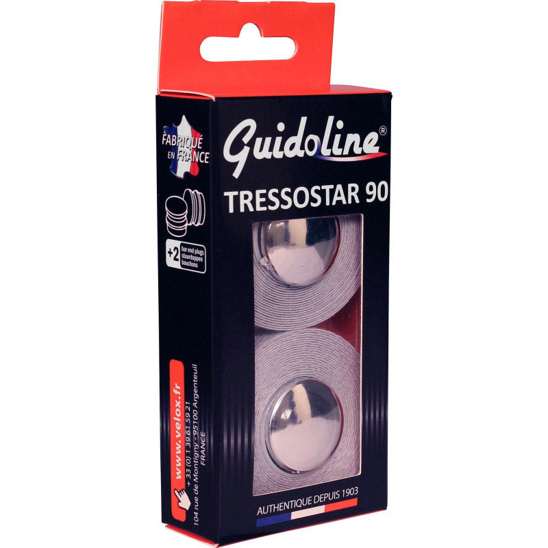 Guidoline Velox tressostar 90 coton gris argenté (2 pièces)